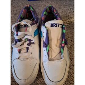 Vintage Brittania white leather Shoes 6.5 powerphase calabasas sneakers 80s 1987